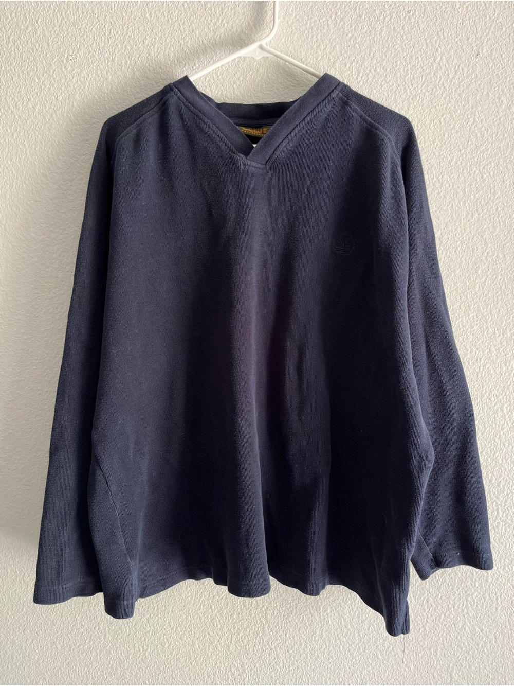 Timberland Men's Navy V-Neck Pullover Sweater